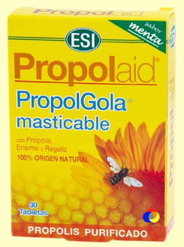 PropolGolaMasticablesaborMenta-LaboratoriosESI-30tabletas (ESI Laboratorios)