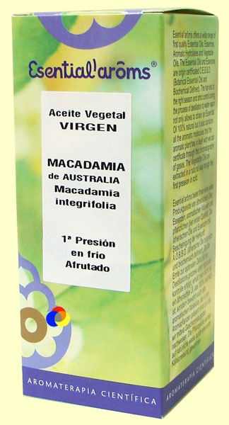 MacadamiadeAustralia-AceiteVegetalVirgen-EsentialAroms-100ml (HIPERnatural.COM)