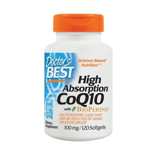 CoQ10dealtaabsorcinconBioPerine100mg (Doctor's Best)